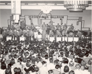 Harry James and band perform at Hershey Park Ballroom, 7/25/1945