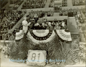 Milton Hershey's 81st birthday celebration. 9/13/1938
