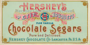 Hershey's Petit Bouquets Chocolate Segars, 1896-1900