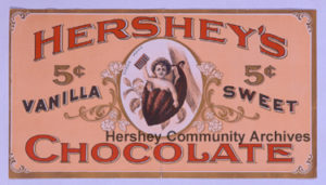 Hershey Chocolate Company introduced its new trademark, the "Baby in a Cocoa Bean," in 1898