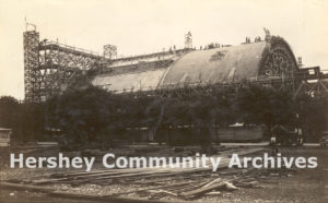 The Hershey Arena was built as five interconnected bridge arches, 1936
