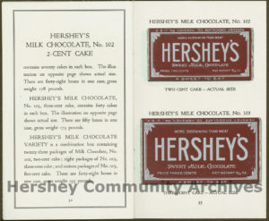 Hershey Chocolate Company sales booklet, ca. 1916-1920