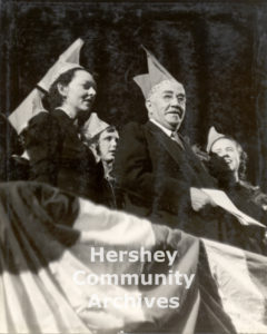 Employees and residents honor Milton Hershey at his 80th birthday, September 13, 1937