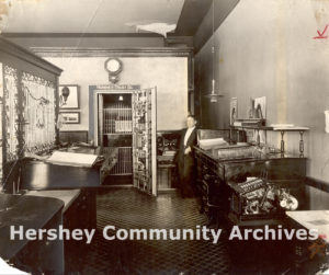 Offices of the Hershey Trust Company in the Cocoa House, ca. 1905