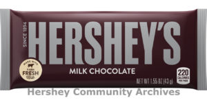 Hershey's Milk Chocolate bar wrapper, 2017