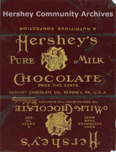 Hershey's Milk Chocolate bar wrapper, 1903-1906