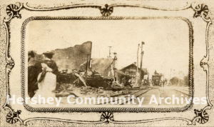 Aftermath of the Curry Mill fire, 1914