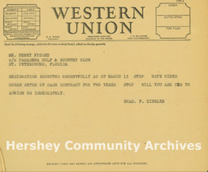 Western Union Telegraph regarding Ben Hogan, 1941