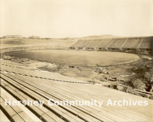 Hershey Stadium was the last major project of the Great Building Campaign. It was completed in Spring 1939.