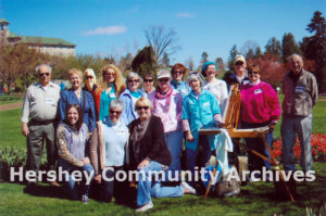 Hershey Area Art Association members at Hershey Gardens Gardenfest, April 27, 2014