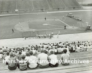 A wide range of sporting events have been held at the Stadium, including Little League baseball games. ca. 1950-1970