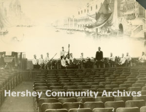 Hershey Theatre's house orchestra played an important role during the theater's vaudeville years, ca.1933