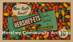 Brightly colored Hershey-Ets were introduced in 1956.
