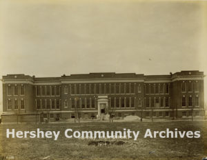 Constructing the M.S. Hershey Consolidated School Building, 1914