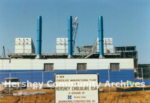West Hershey manufacturing plant under construction, ca. 1990-1991