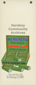 Advertisement for Hershey's Mint Flavor Chewing Gum, ca. 1921-1924