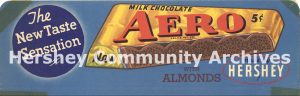 Hershey Chocolate acquired the rights to manufacture and market the Aero bar in the United States from the Rowntree Company in 1934.