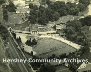 Aerial, Hershey Park Swimming Pool, ca. 1938-1950