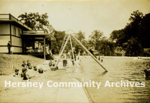 Hershey Park's first swimming pool, ca. 1912-1915