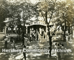 Originally named The Joy Ride, Hershey Park’s first roller coaster was soon renamed The Wild Cat. ca. 1930-1940