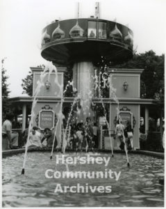 Kissing Tower at Hersheypark, ca. 1975-1995