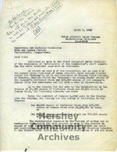 List of Hershey Cuban assets acquired by the Cuban Atlantic Sugar Company, Page from Cuban Atlantic Sugar Company Notice of Stockholders meeting, March 5, 1946