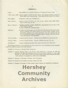 P.A. Staples wrote to the Securities and Exchange Commission to explain some of the details of the sale of Hershey’s Cuban assets. April 6, 1946.