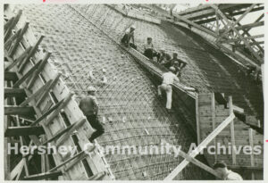 Construction of Hershey Arena, 1936