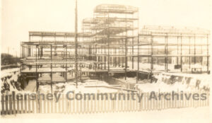 Construction of Hershey Community Building, ca. 1928-1929